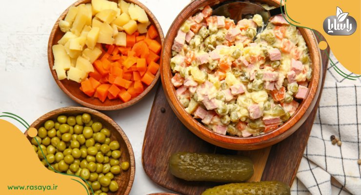 Olivier Potato Salad Ingredients