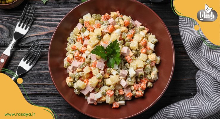 Olivier Potato Salad Recipe | Salad Olivie