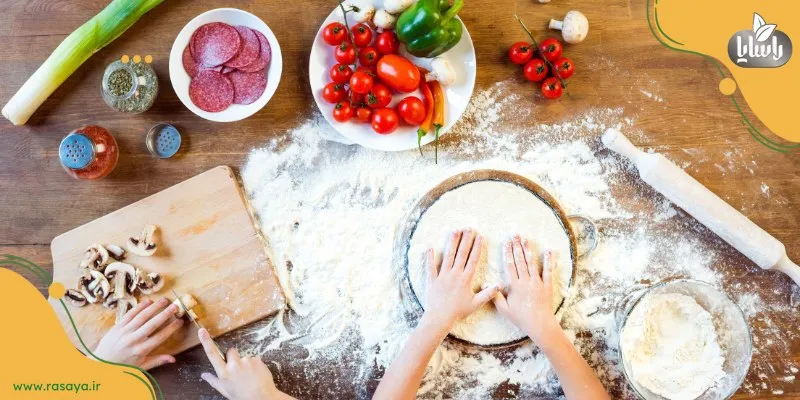 طرز تهیه پیتزا مخصوص بدون فر