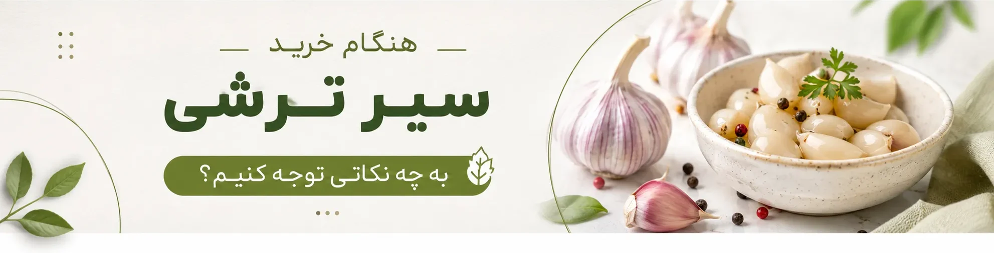 خرید سیر ترشی